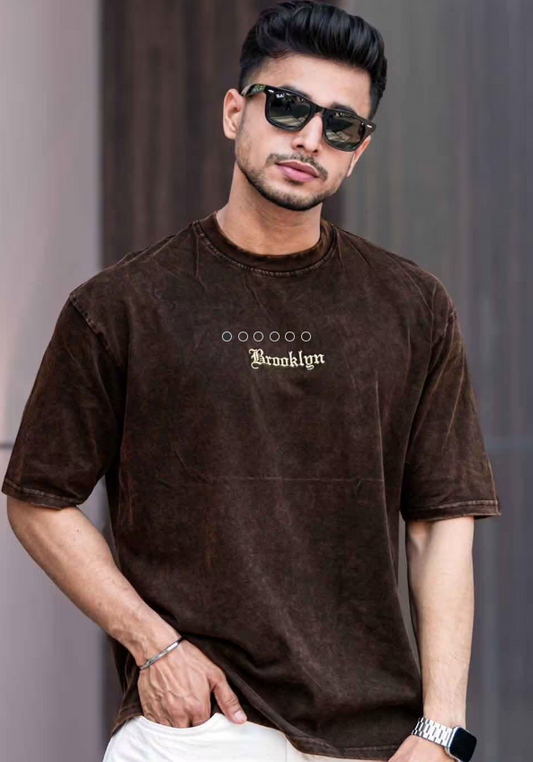 MANIAC - Men Embroidery Oversized Fit T-shirt